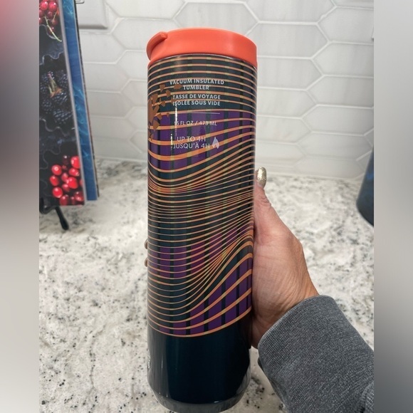 Starbucks Fall 2024 Black and Orange Halloween SS Bottle Tumbler.NWT. HTF. Rare! - Picture 3 of 9
